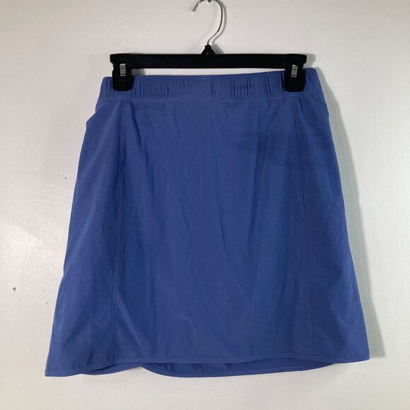 Womens Patagonia Fleetwith Skort Blue M Polyester Spandex Faux wrap front Flaw - Picture 2 of 11